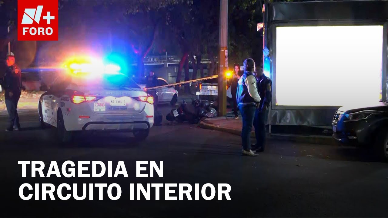 Muere mujer motociclista tras chocar contra poste en Circuito Interior - Las Noticias