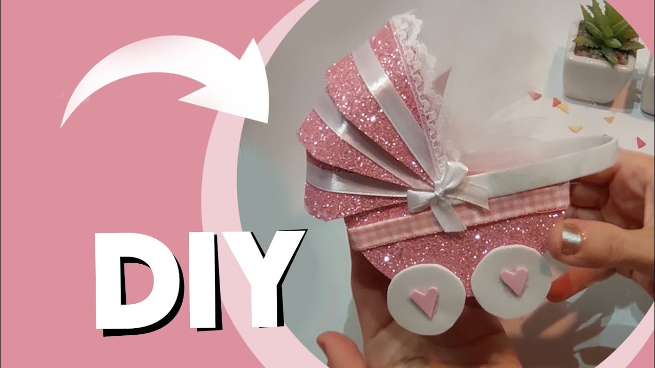 توزيعات سبوع /علبة هدايا عربة طفل babyshower favors/ stroller