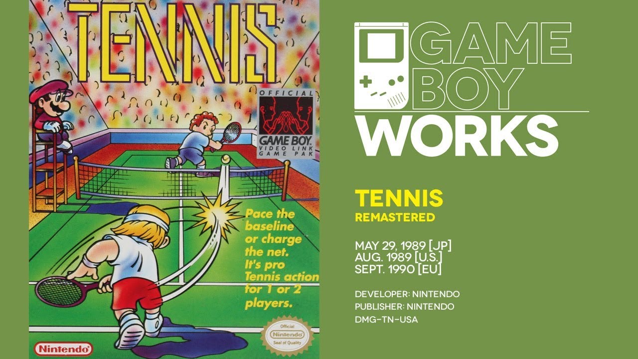 Tennis retrospective: 40-love affair | Game Boy Works #005 [remastered]
