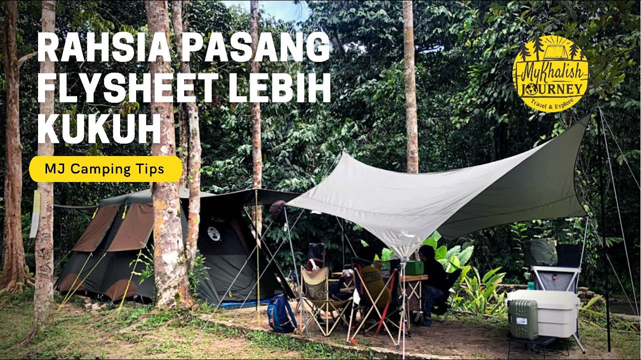 Rahsia Pasang Flysheet LEBIH KUKUH & Review Vidalido Butterfly Tarp #mykhalishjourney