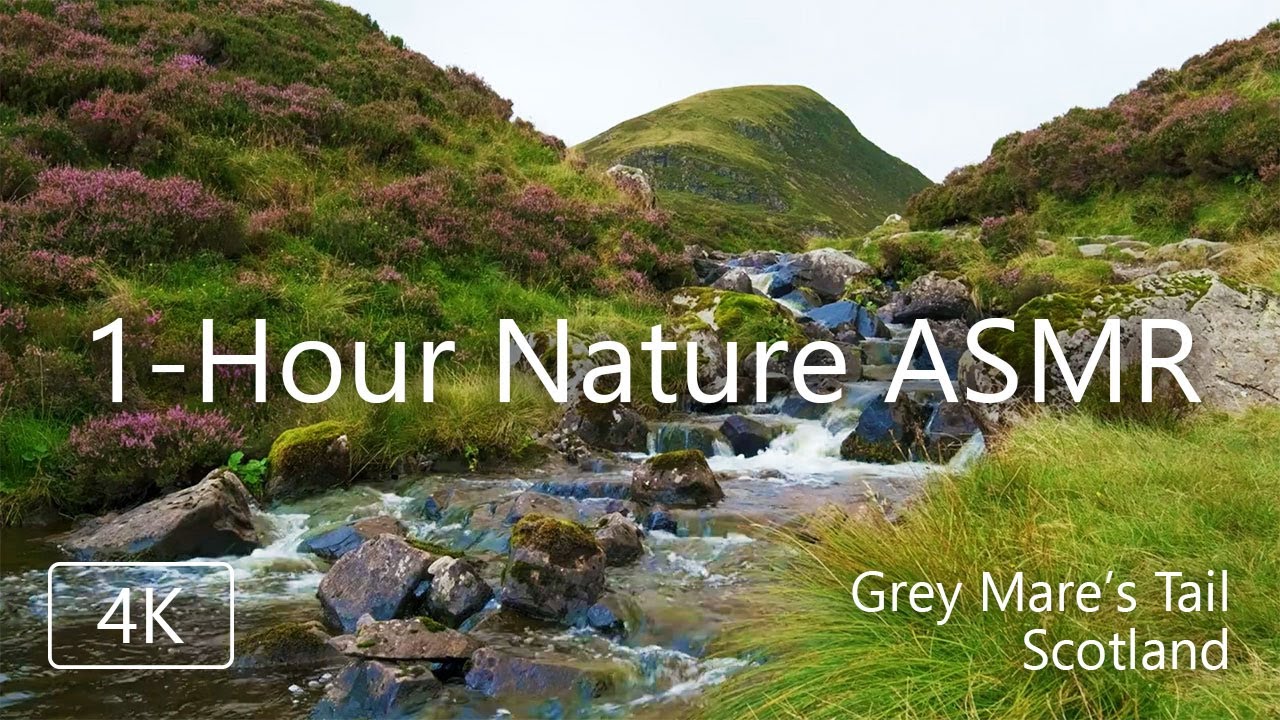 1 Hour of Calming Nature Sounds: Grey Mare’s Tail, Scotland | ASMR for Stress Relief & Relaxation