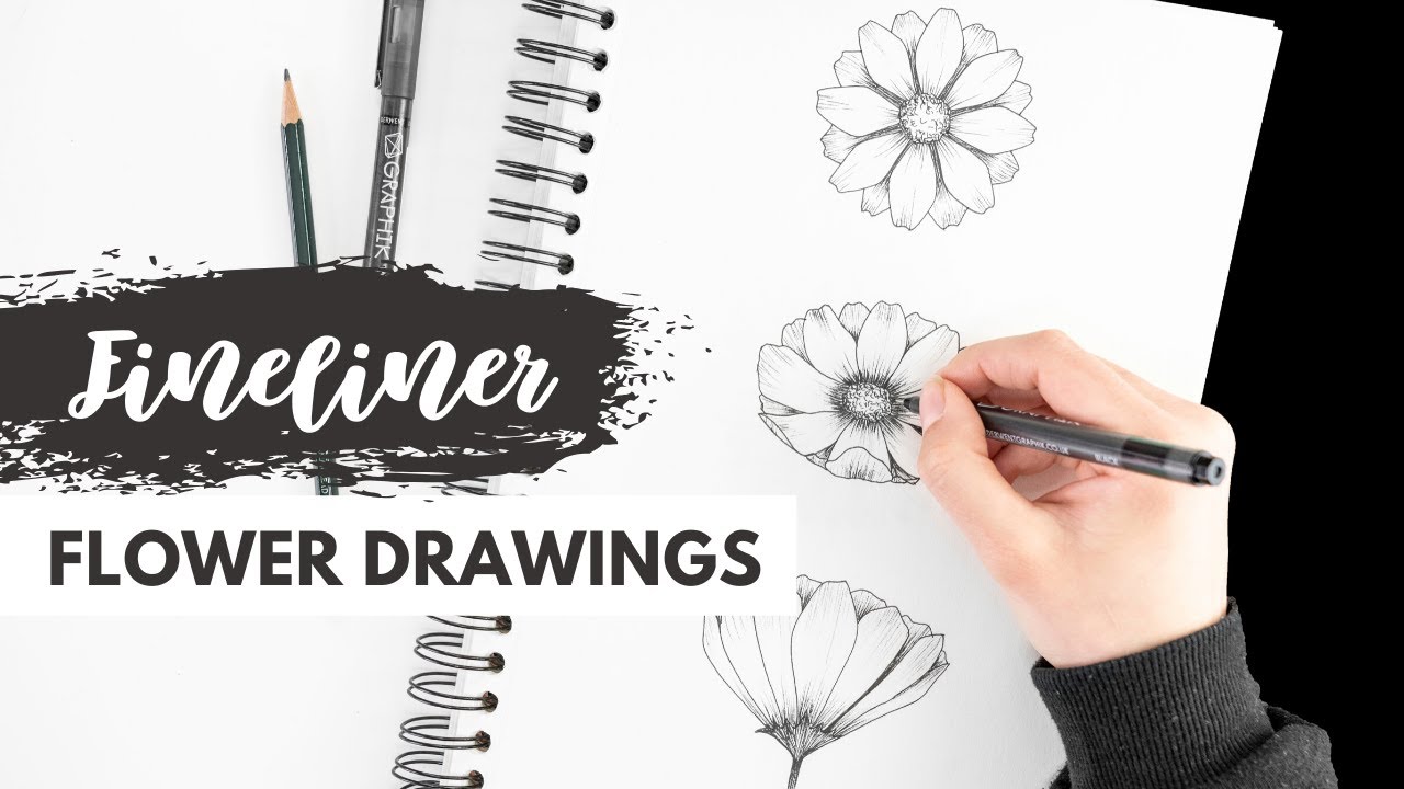 BLUMEN Zeichnen | SCHRITT FÜR SCHRITT Anleitung für ANFÄNGER | Doodle With Me