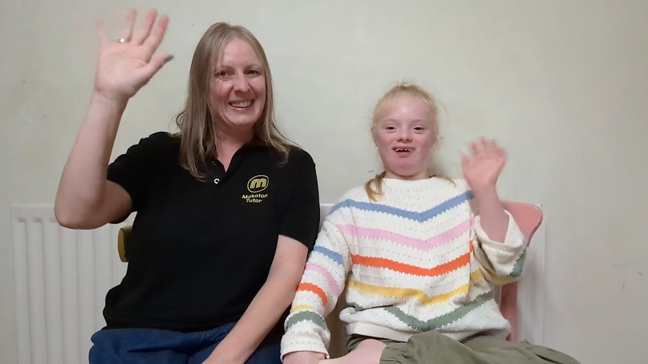 Makaton Signs - Hello & Goodbye 👋