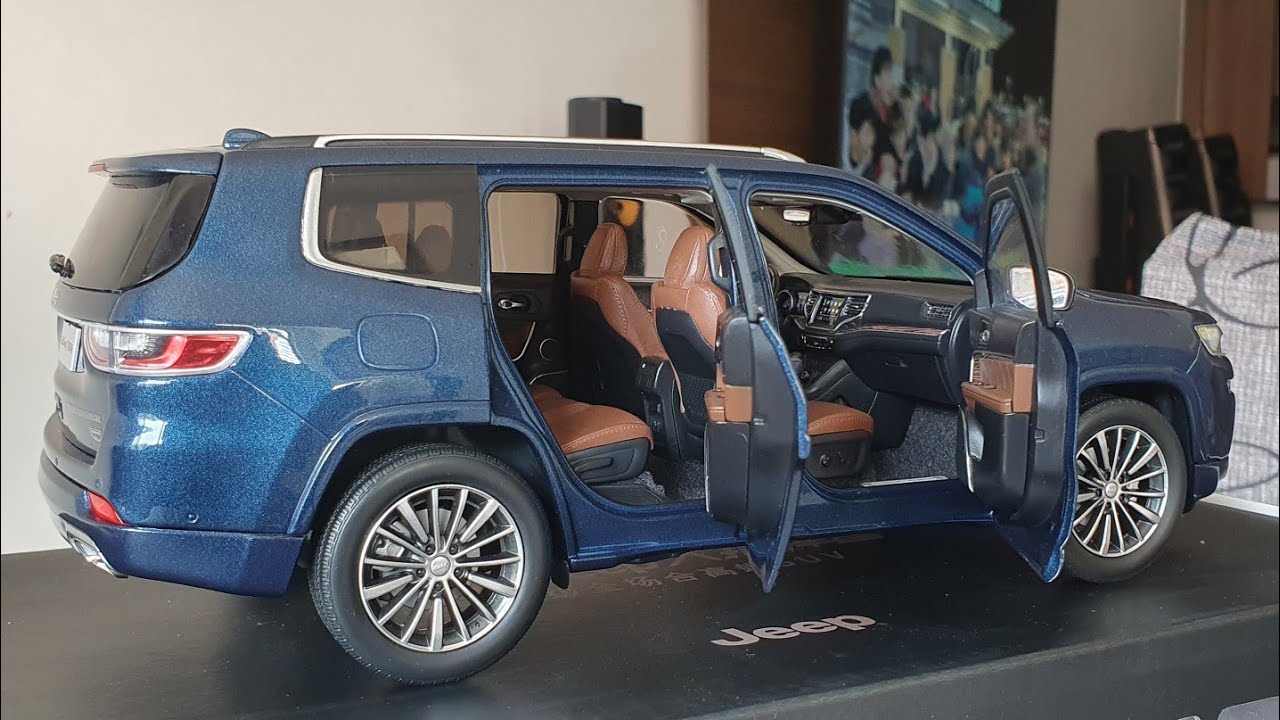 Jeep commander escala 1/18 unboxing em miniatura 