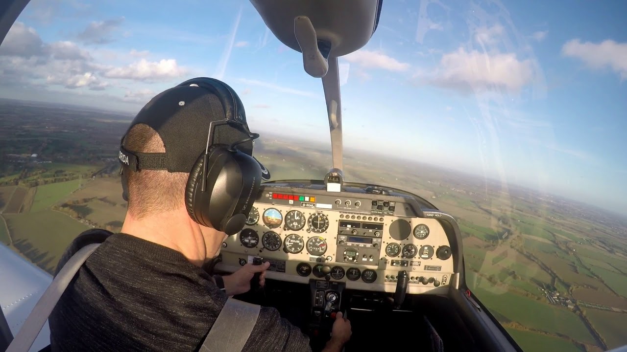 Solo flying at Earls Colne 