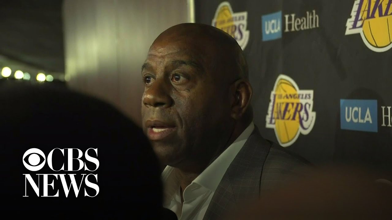 Magic Johnson quits as Lakers team president