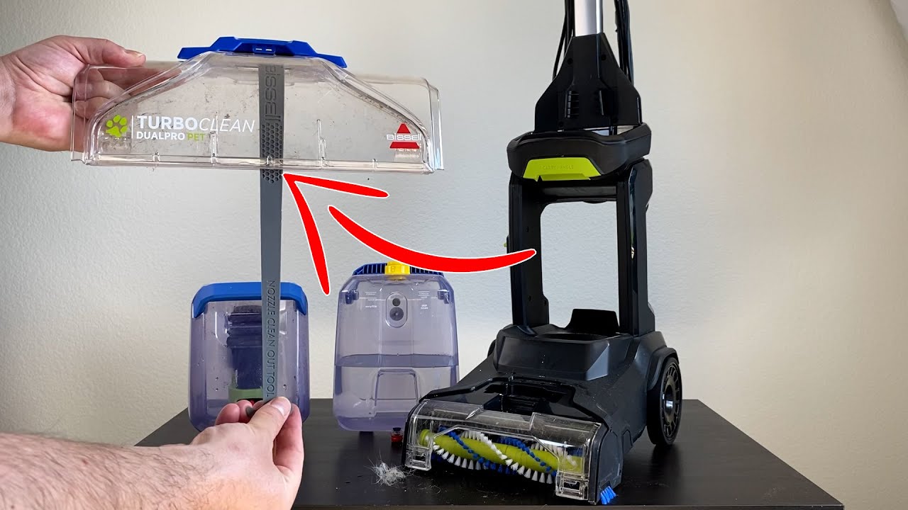 How to Clean Bissell Turboclean Dualpro Pet Carpet Cleaner