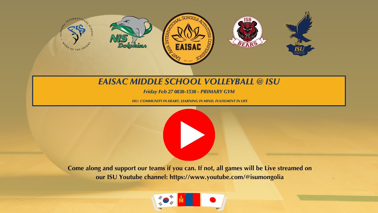EAISAC Middle School Volleyball @ ISU