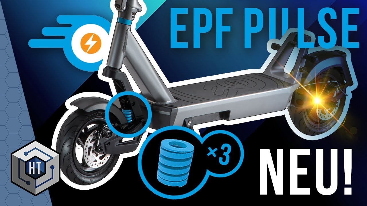 ePowerFun ePF PULSE eScooter Test &ndash; Bester 2024 mit Federung & Power?