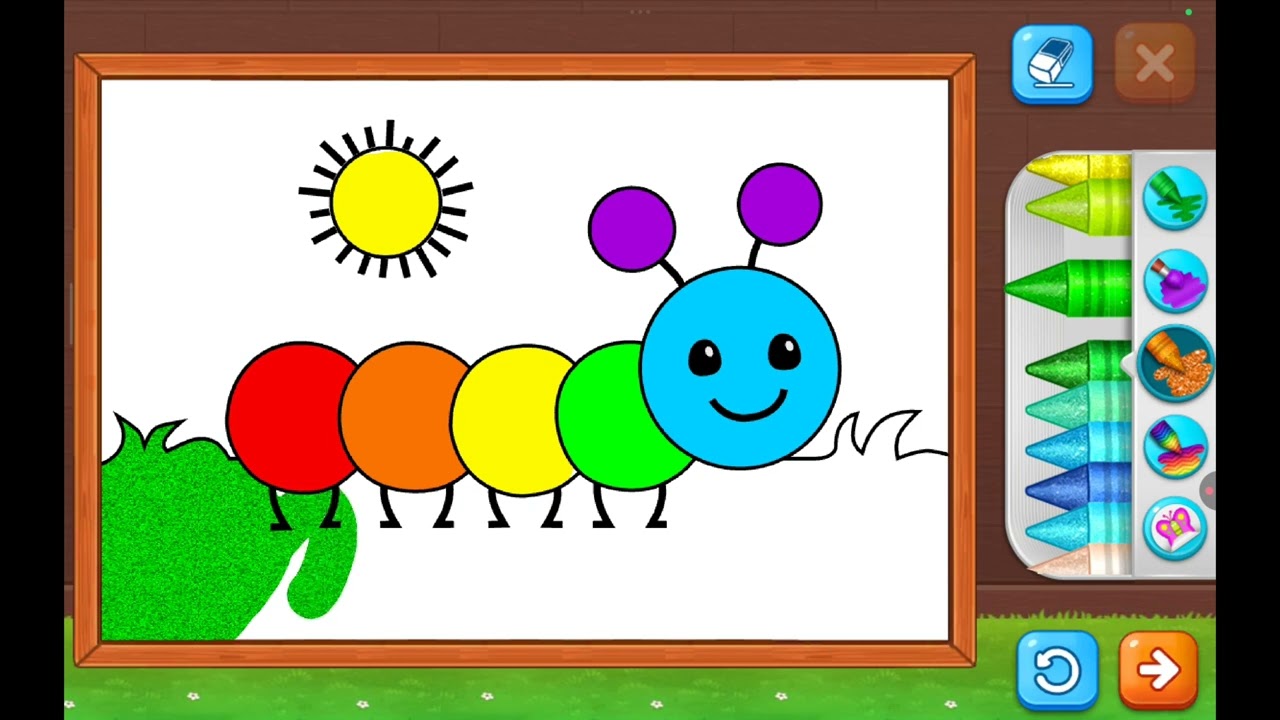 “Coloring a Caterpillar 🐛🌈 | Learn Colors for Kids | Tiny Color Tales”