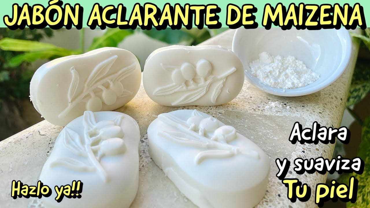 Jabon aclarante de MAIZENA / Cornstrarch lightening soap.