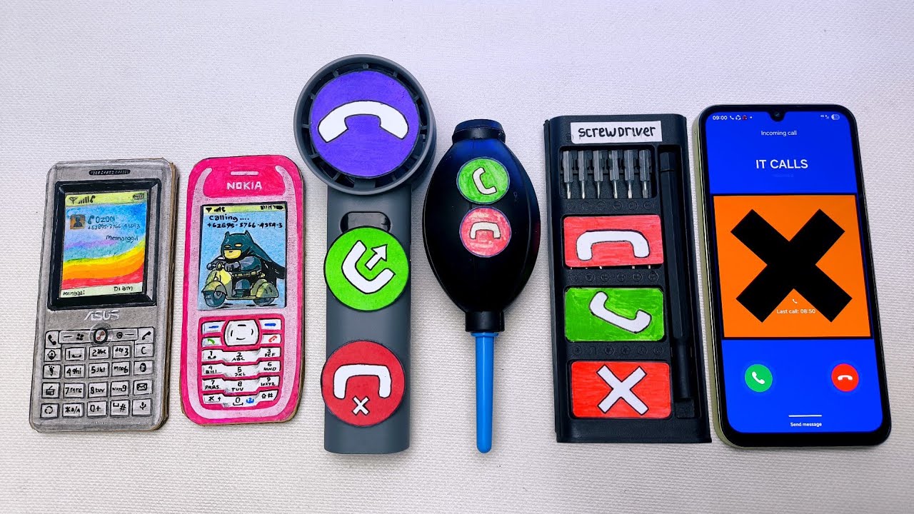 Asus vs Nokia 3100 vs Fan Phone vs Blower vs Screwdriver tool vs Galaxy a15 incoming call