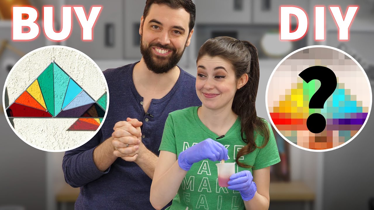 BUY vs DIY - Recreating Stained Glass with RESIN?