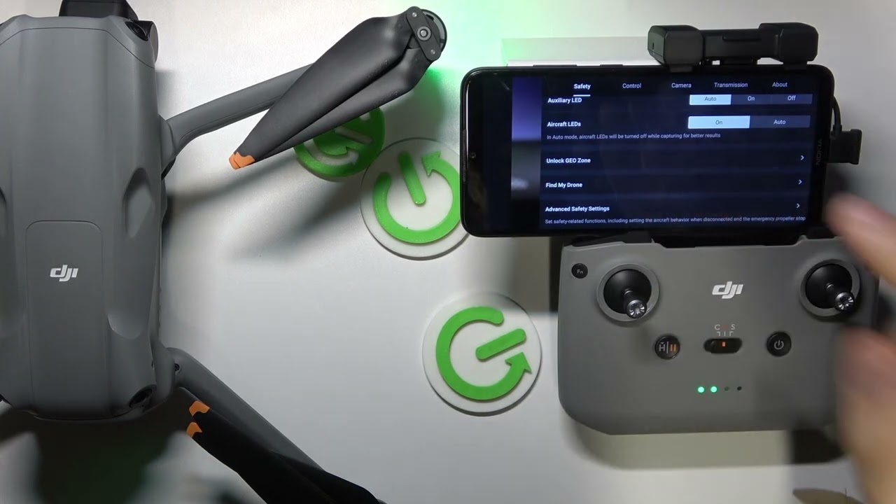 Как включить и выключить опцию AirSense в DJI Air 3