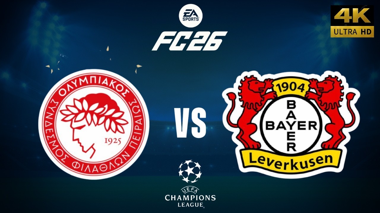 FC 26 - Olympiacos vs Bayer Leverkusen - Champions League 25/26 Full Match - PC [4K60]