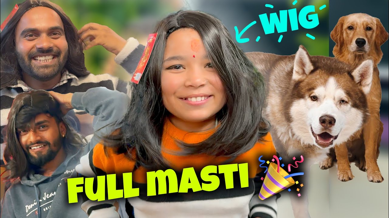 Seema ki New Wig aate hi khatarnaak Masti ho gayi 😂😂😂 | @THEHIMALAYANHUSKY