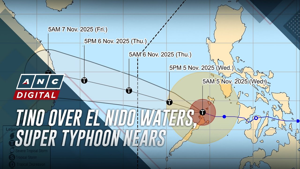 Tino over El Nido waters as super typhoon approaches | ANC