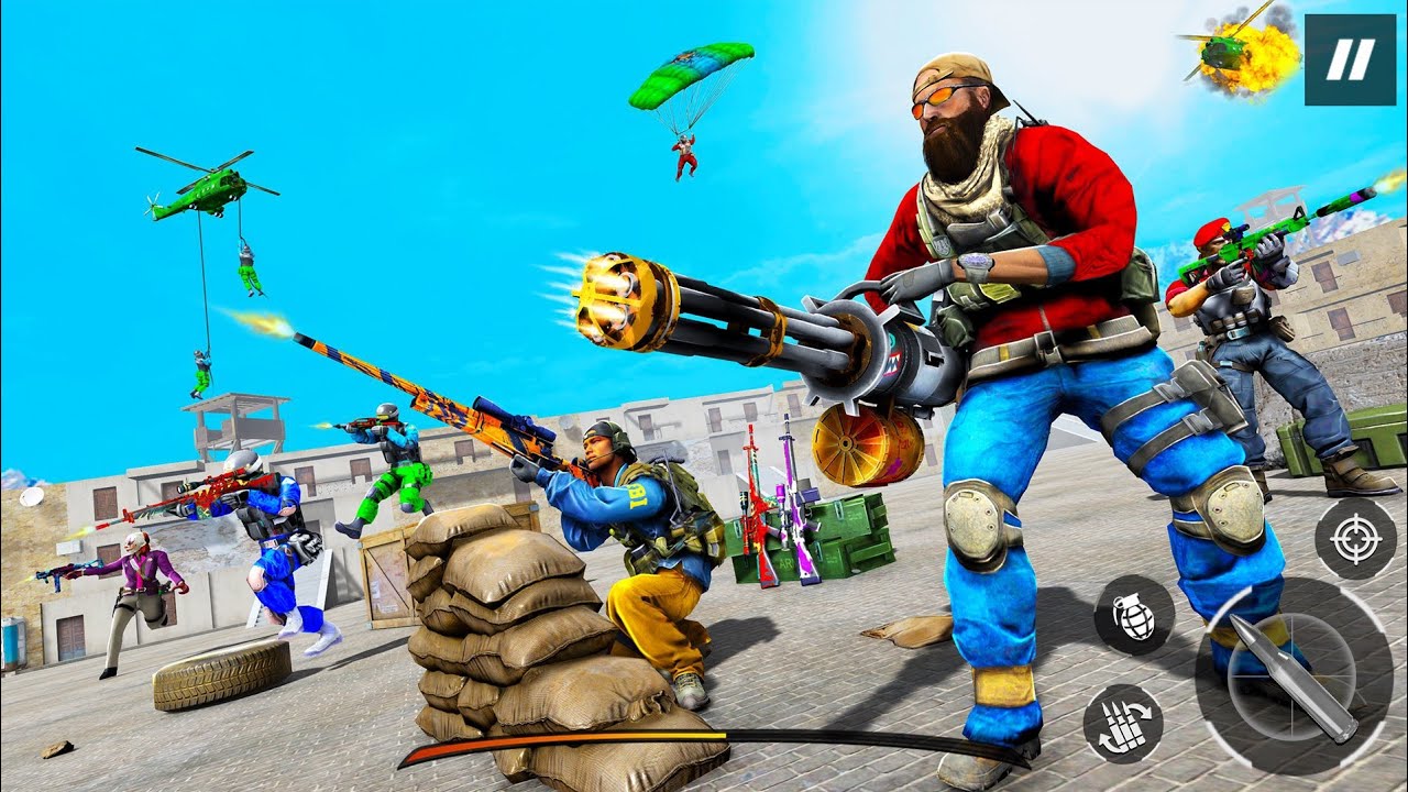 Online strike shooting commando gameplay video your shooting % 🤭