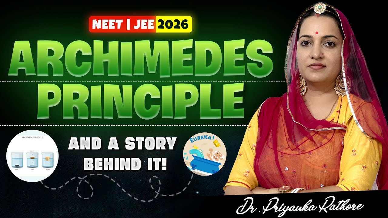 Archimedes’ Principle Explained | The “Eureka!” Story Behind It | NEET & JEE 2026 Physics Concept