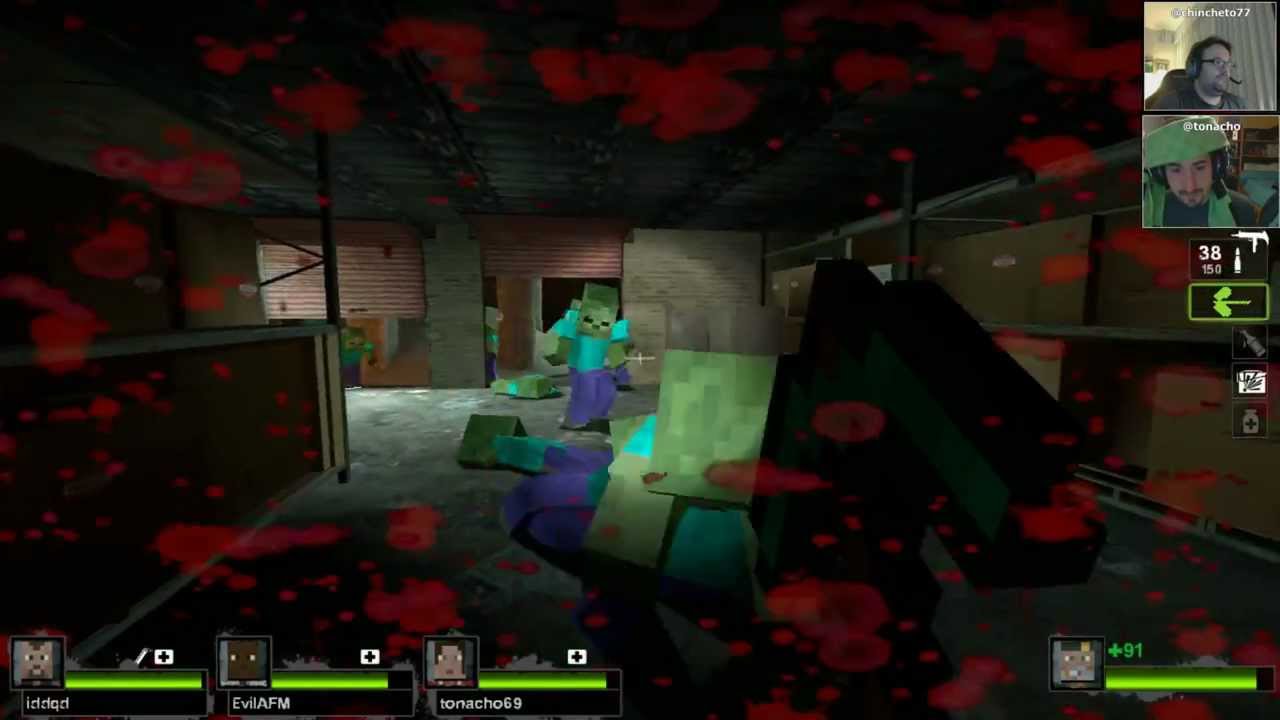 MINECRAFT 4 DEAD 2 con Tonacho, Alexelcapo y Milicua