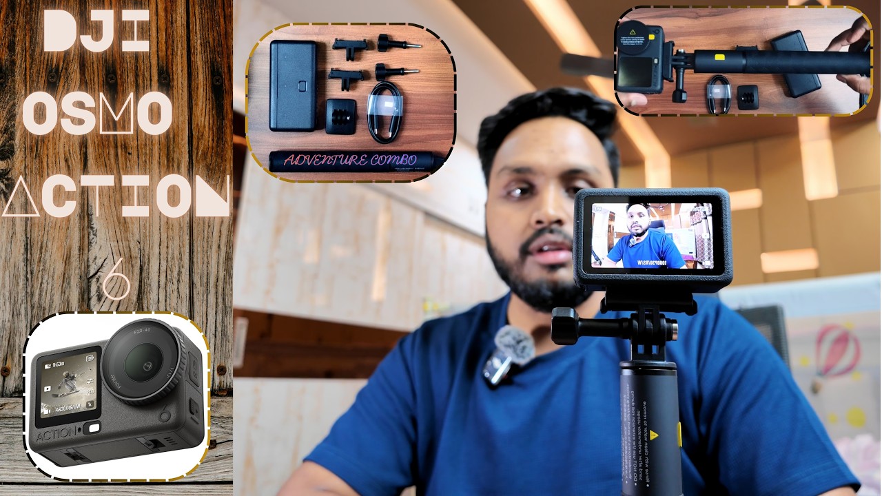 DJI Osmo Action 6 Adventure Combo 🔥 Unboxing, Features & Honest Review #dji #osmoaction6 #4k #tech