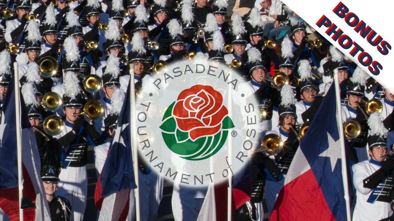 Best video of The Biggest Marching Band in America at the Rose Parade, Allen Eagle Escadrille 2016