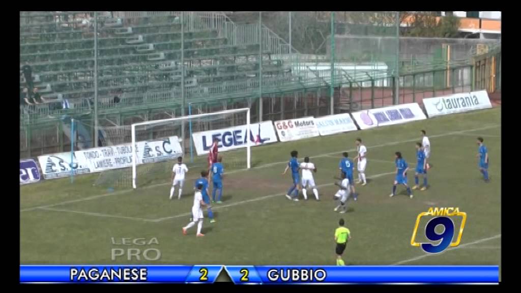 Paganese - Gubbio 2-2 | Sintesi | Prima Div. Gir.B 32^Giornata