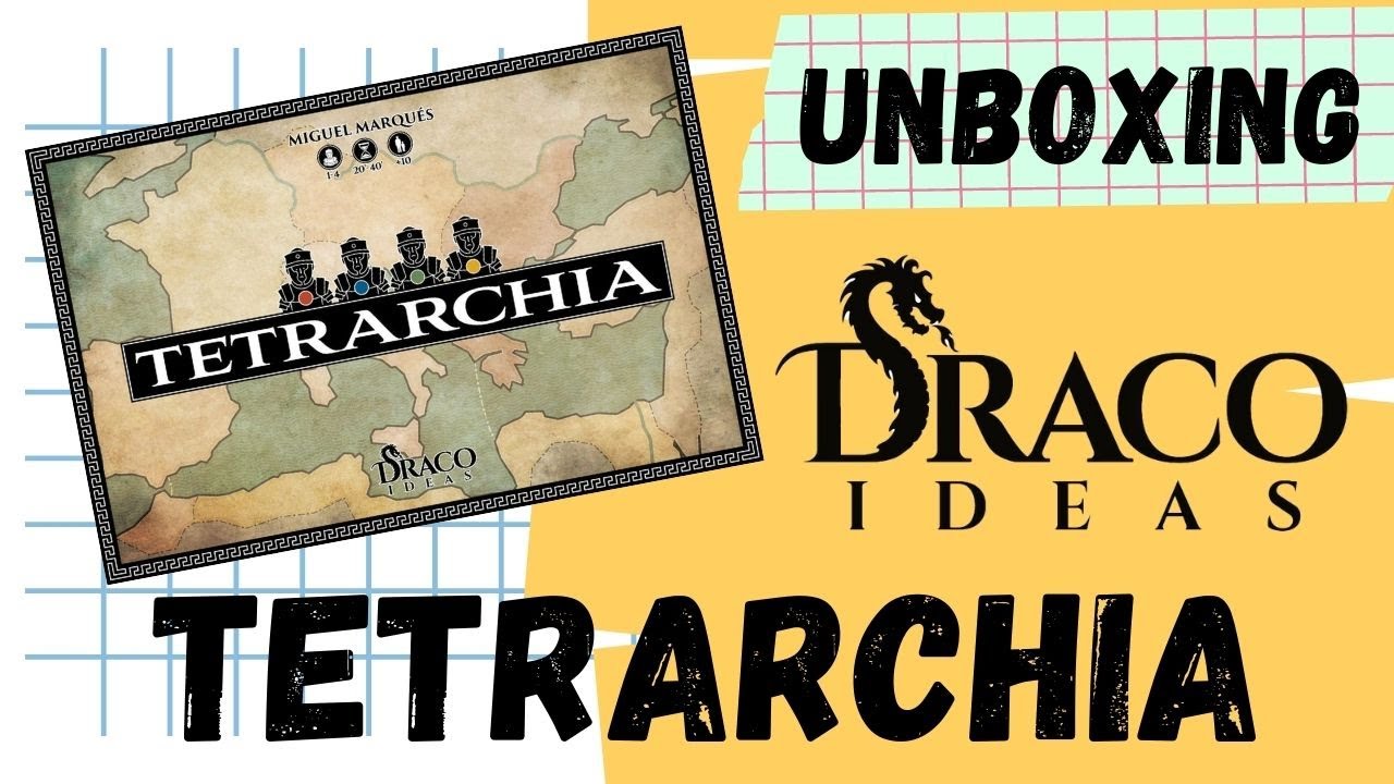 UNBOXING &ndash;  Tetrarchia by Draco Ideas Editorial. The bet coop small strategy game of recent times?