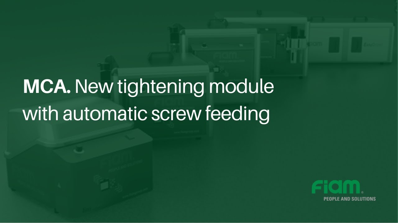 MCA. New tightening module with automatic screw feeding