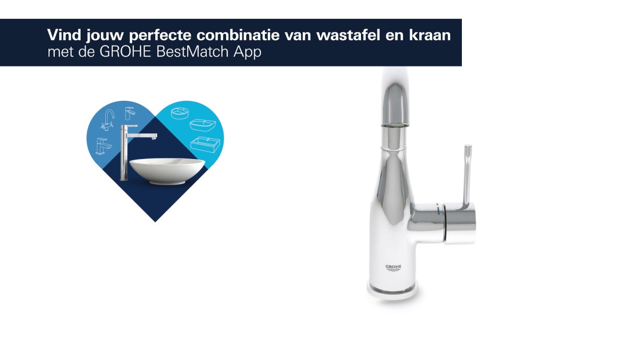 GROHE Essence Wastafelmengkraan L-size met trekstang