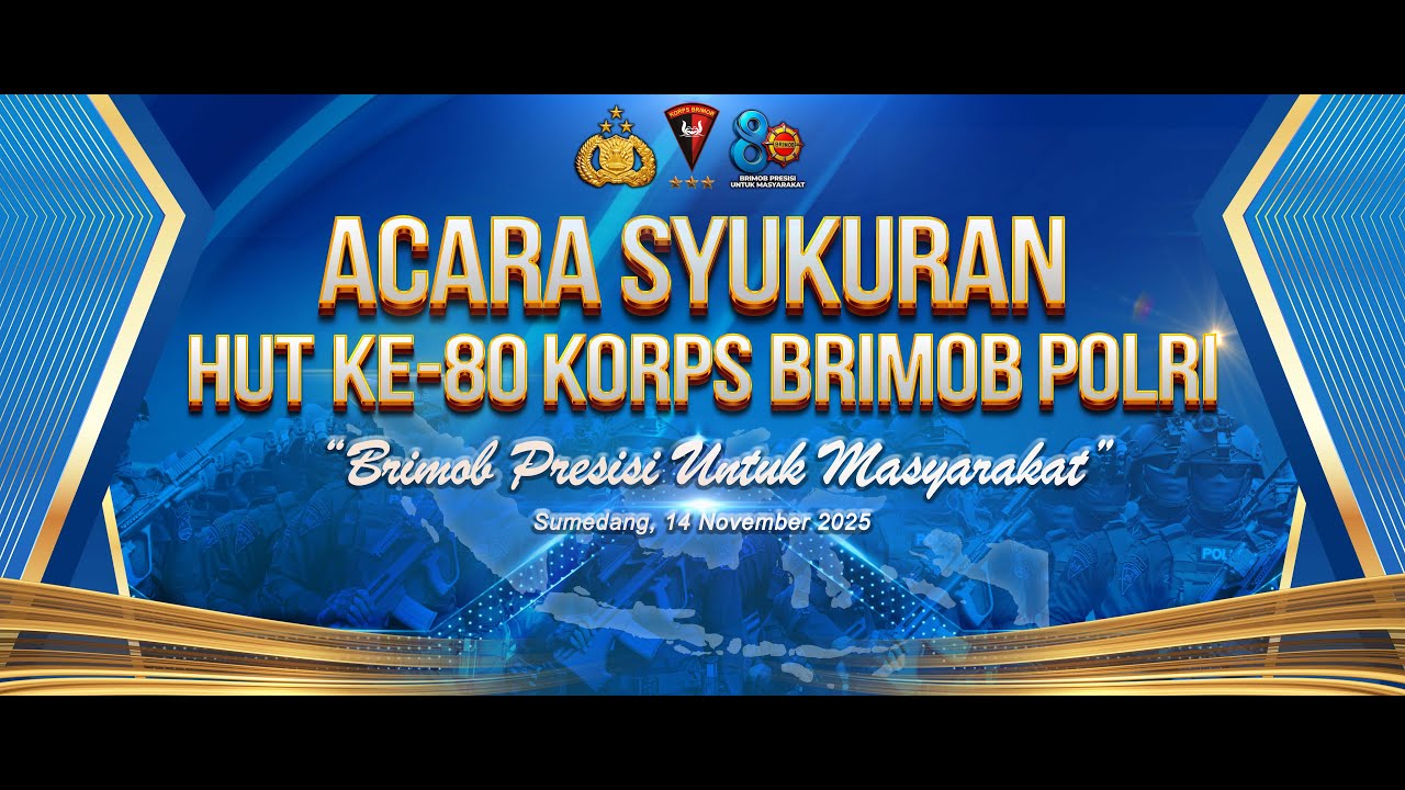 Acara Syukuran HUT Ke-80 Korps Brimob Polri Satbrimob Polda Jabar