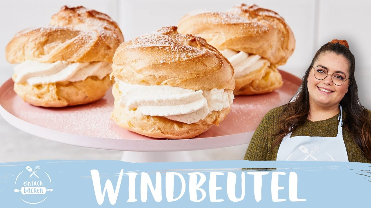 Windbeutel Rezept I selber machen I mit Sahne-Füllung 😍 I Einfach Backen