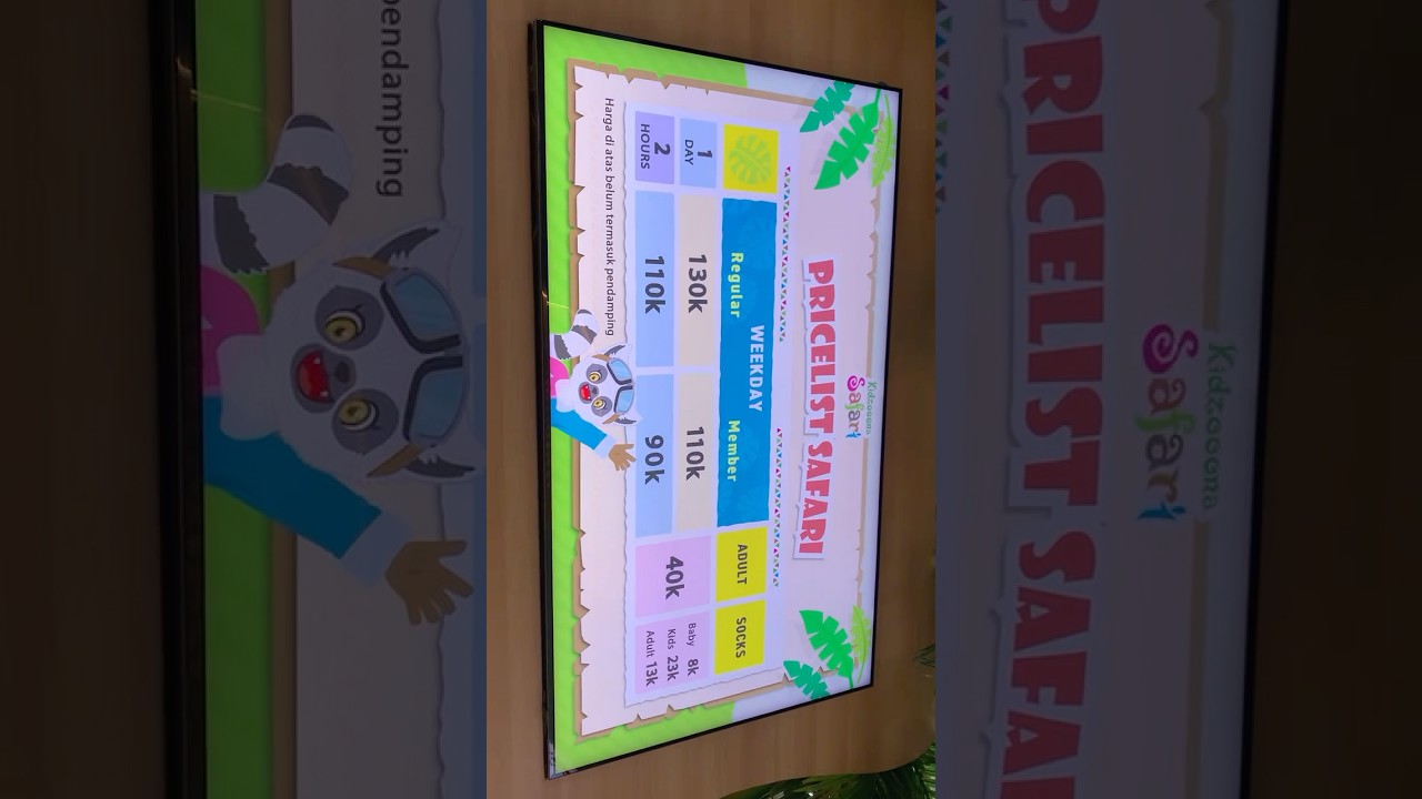 harga kidzoona safari #playground #kidzoona #price #ngeshortsdulu #SHORTS