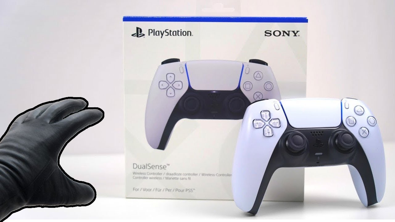 Sony PlayStation 5 PS5 DualSense Controller White Unboxing - ASMR