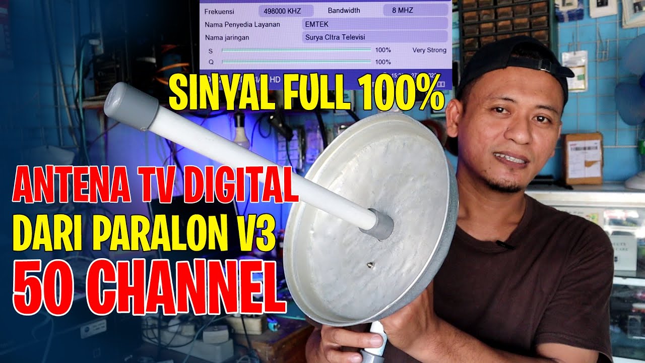 Cara membuat Antena tv digital outdoor sendiri dari paralon hasil terbaik