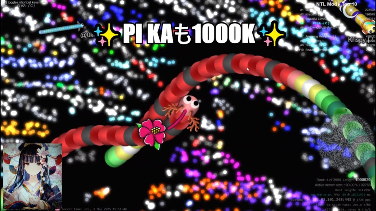 スリザリオ　🇺🇸鯖1000K越えスリラー会いにPI KAも😲　🇧🇷のEDUlive中　　   4/18日🇯🇵も有り　令和7/5/3