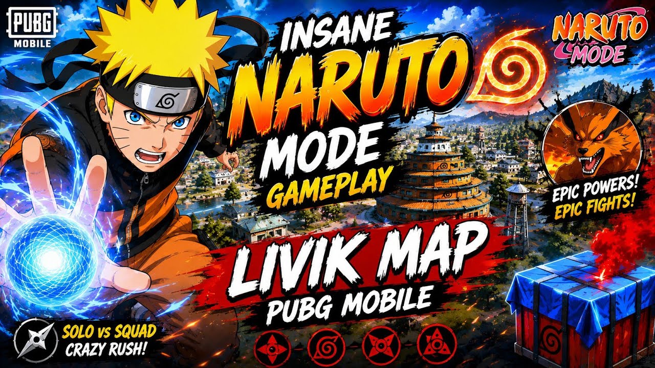 INSANENarutoModeGameplayPUBGMobile LivikMap