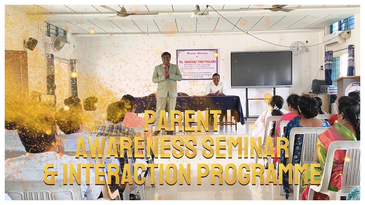 Motivational Speaker Srihari Sir Seminar Programme / Victory High School, Chandur 