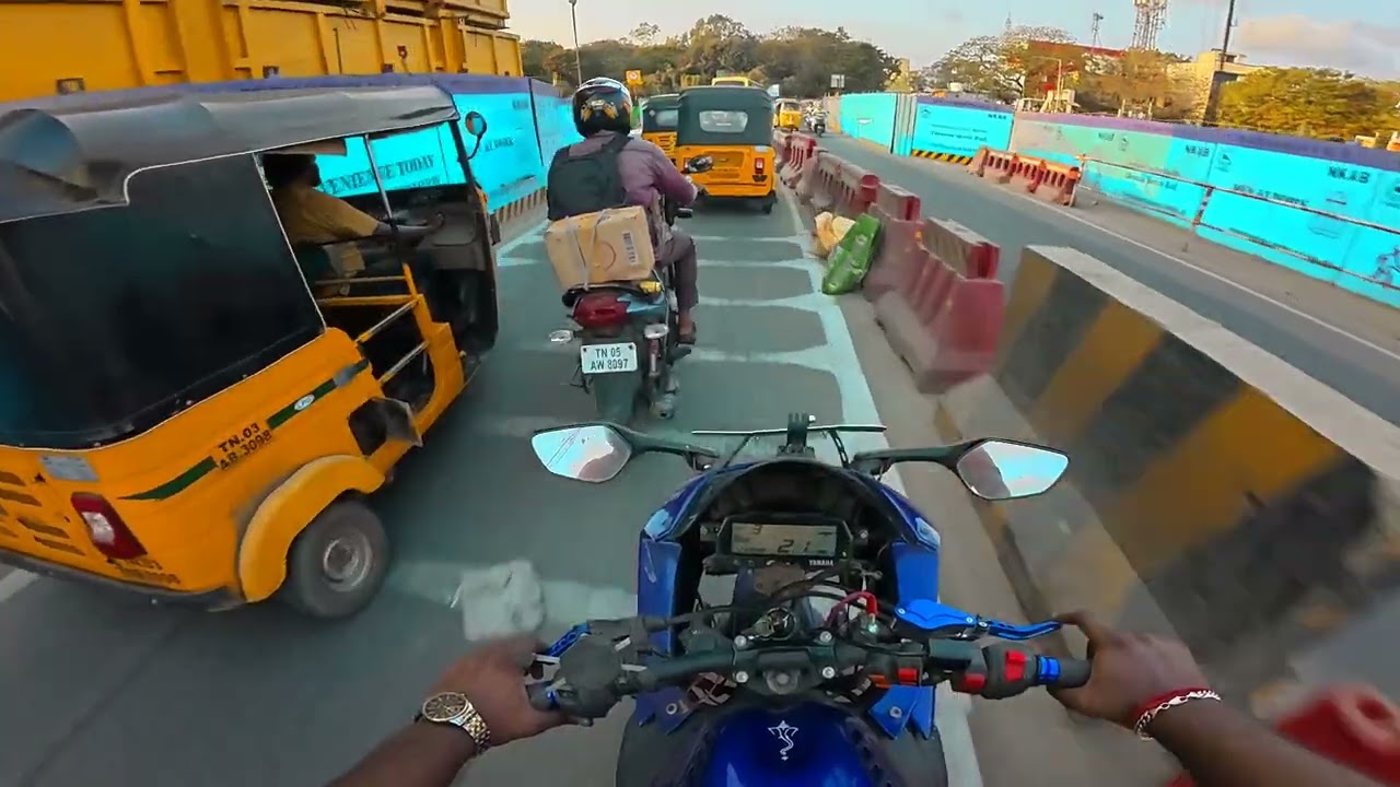 A day in my life | YAMAHA R15 V3 | Random POV Vlog | DJI ACTION 5 PRO 