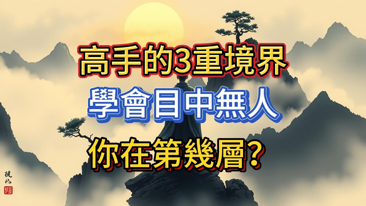 莊子頂級智慧：停止內耗的唯一方法，就是做一個“目中無人”的強者