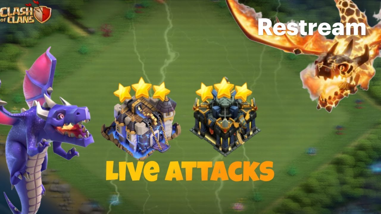 Clash of clans live base visiting and farming 