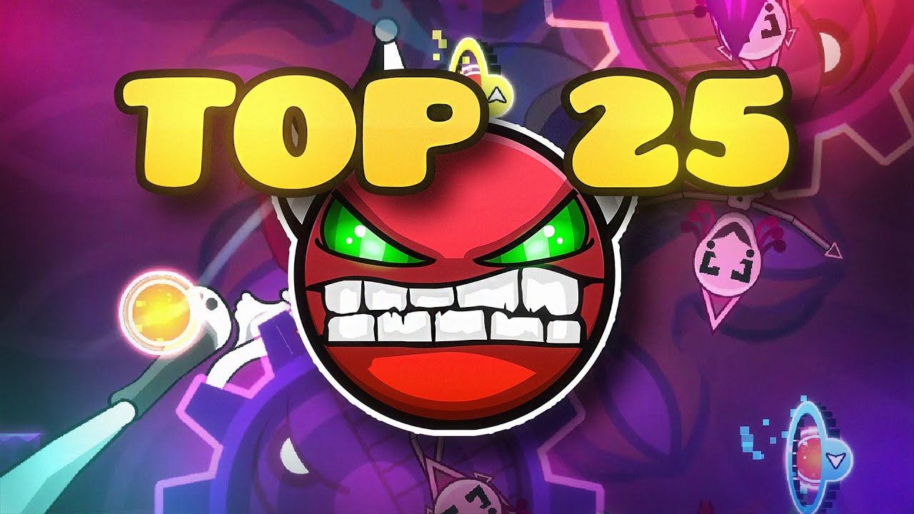 (2025) Top 25 Hardest Hard Demons in Geometry Dash