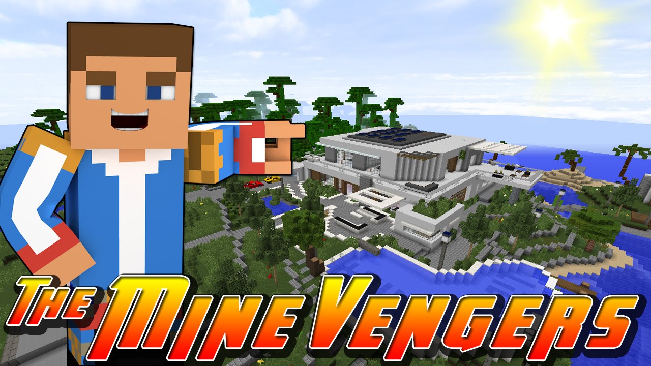 Minecraft MineVengers -VISITING LITTLE DONNY'S VILLA w/ Little Donny & Donut the Dog