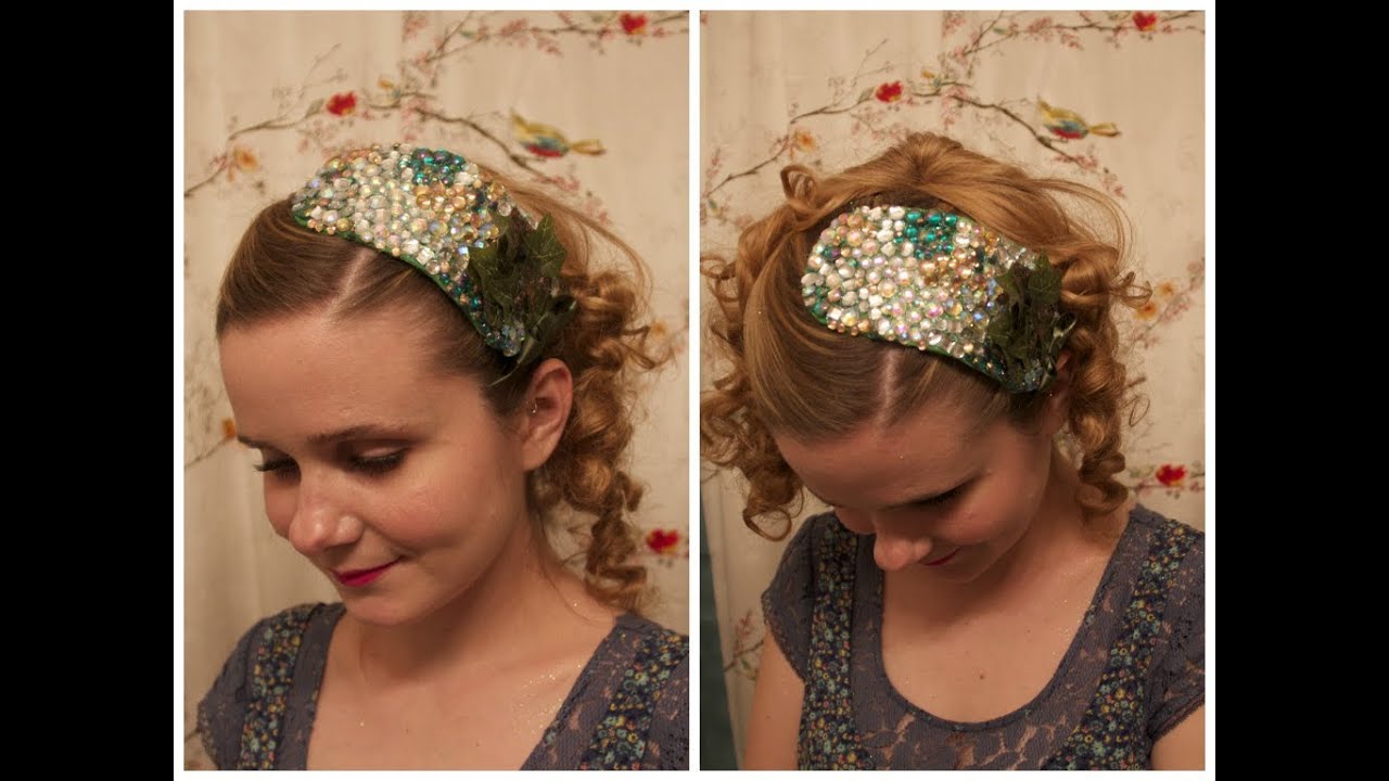 Collaboween: DIY: Once Upon a Time, Tinkerbelle Inspired Headband, Nails & Hair.