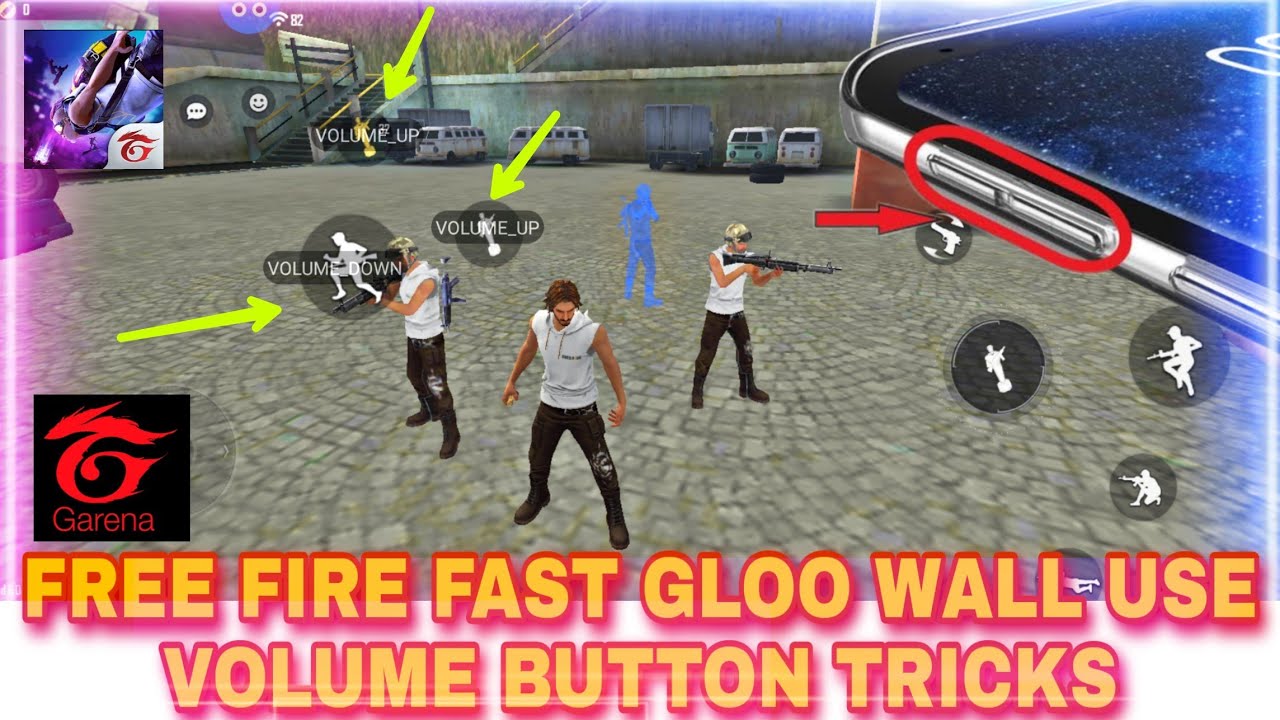 GARENA FREE FIRE FAST GLOO WALL USE  VOLUME BUTTON SECRET  NEW BEST TRICKS FREE FIRE #3 NEW VIDEO