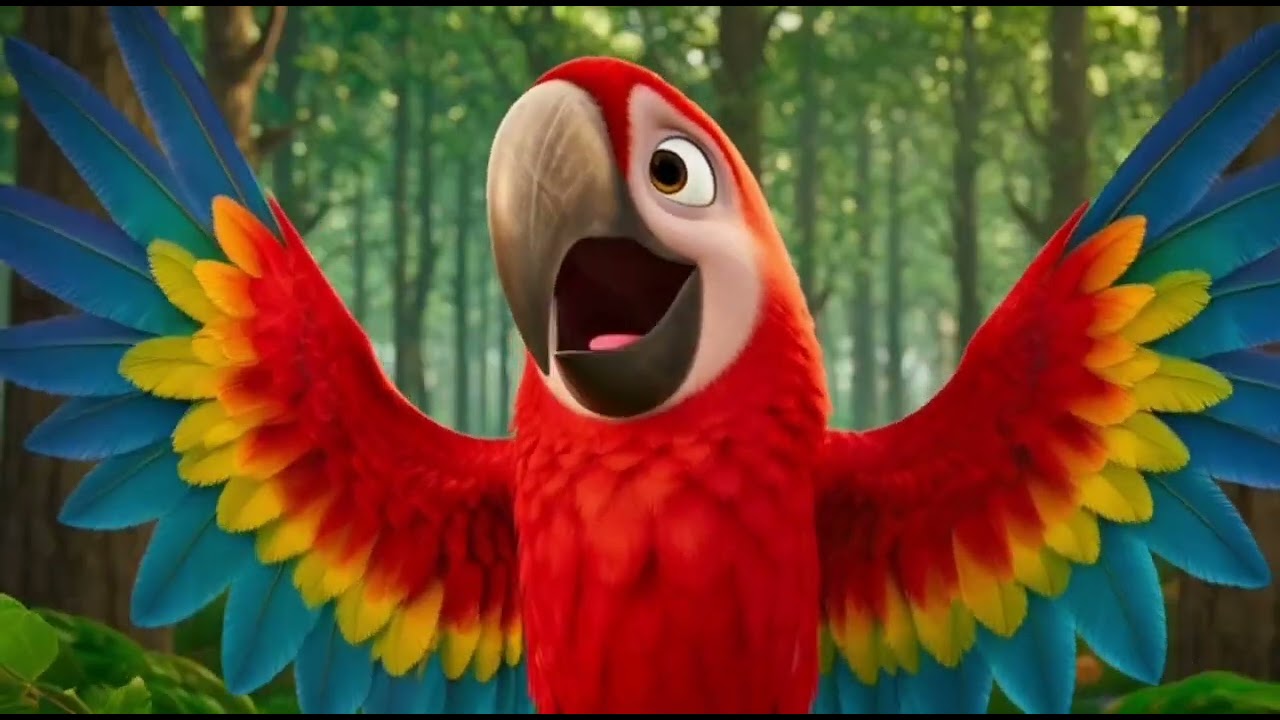 The colorful birds chatted with each other