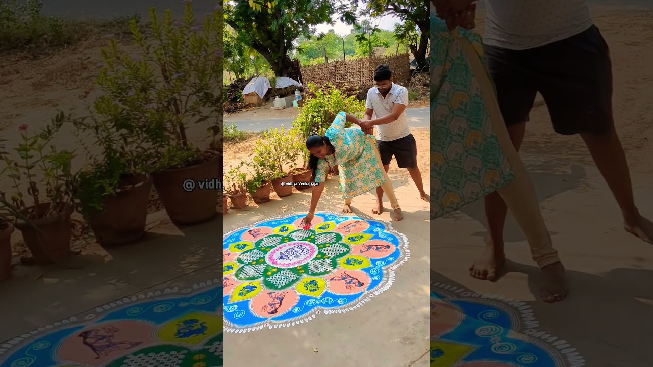 with my 💕. #rangoli #kolam #art #rangolidesigns #easykolam #easyrangoli #trendingshorts #viralvideo