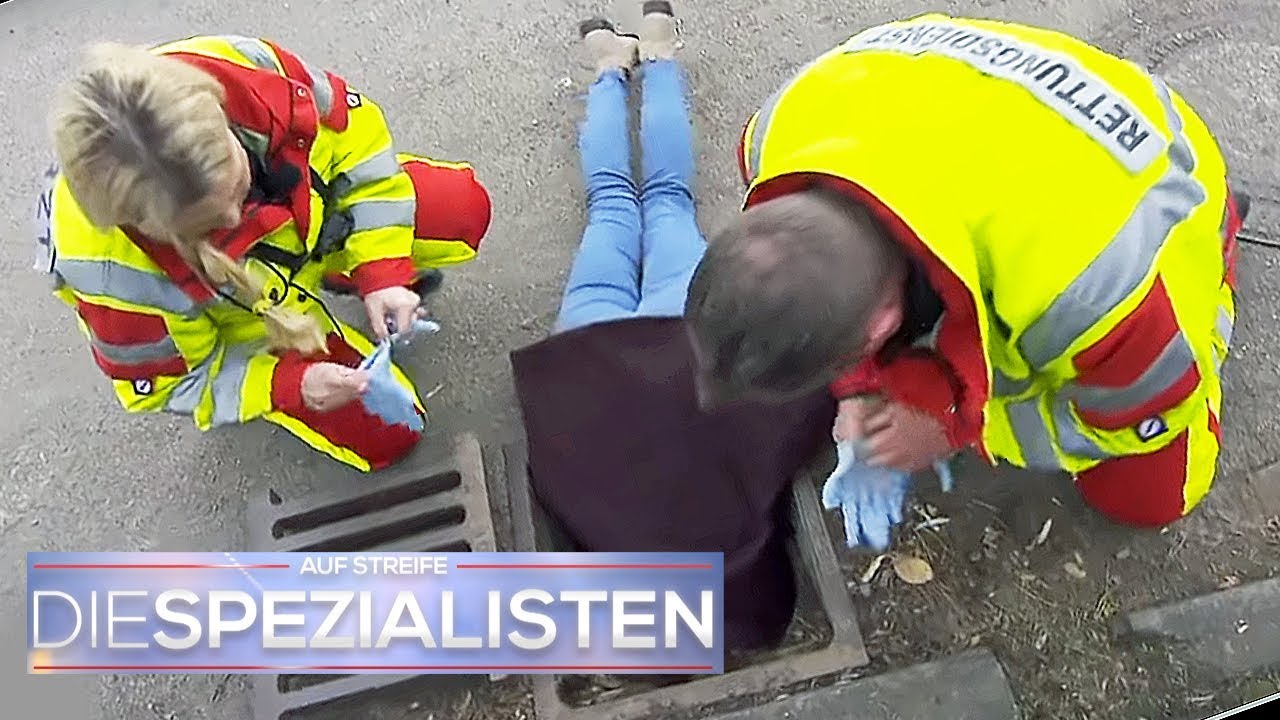 Verrückt! Frau steckt kopfüber im Gulli | Die Spezialisten | SAT.1 TV