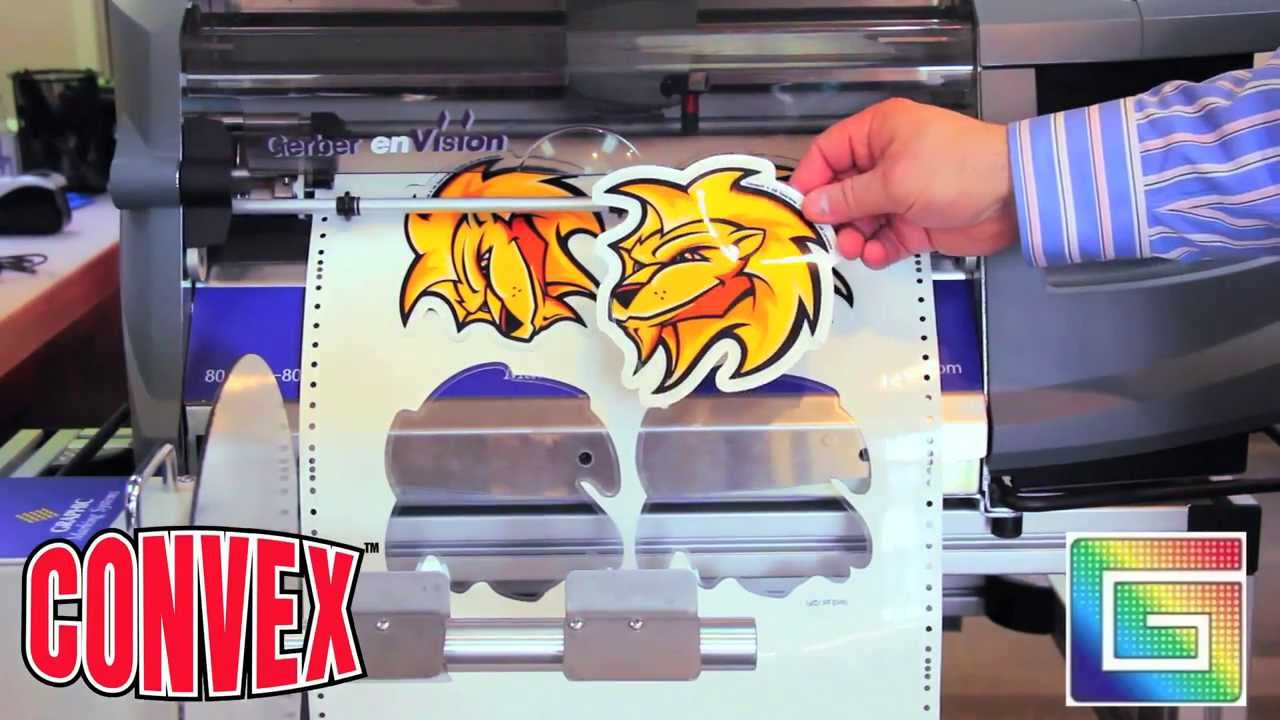 Lion Sport Helmet Decals Using Convex GearWrap™ and the Gerber Edge FX