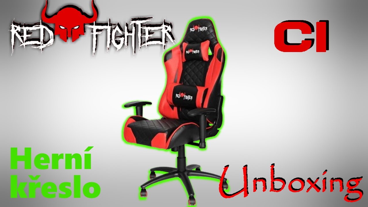 RED FIGHTER C1 - Unboxing a test herního křesla za 4 tísíce! | Majnexator